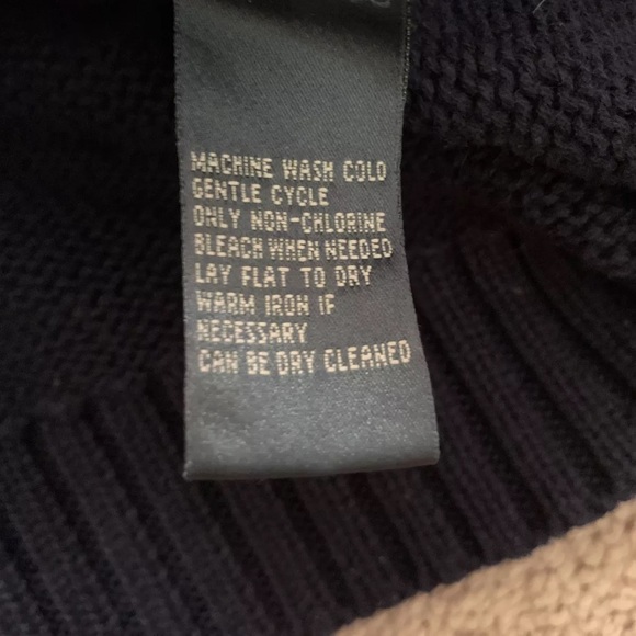 EUC Ralph Lauren Women's Small Turtleneck Sweater, Navy - Picture 5 of 5